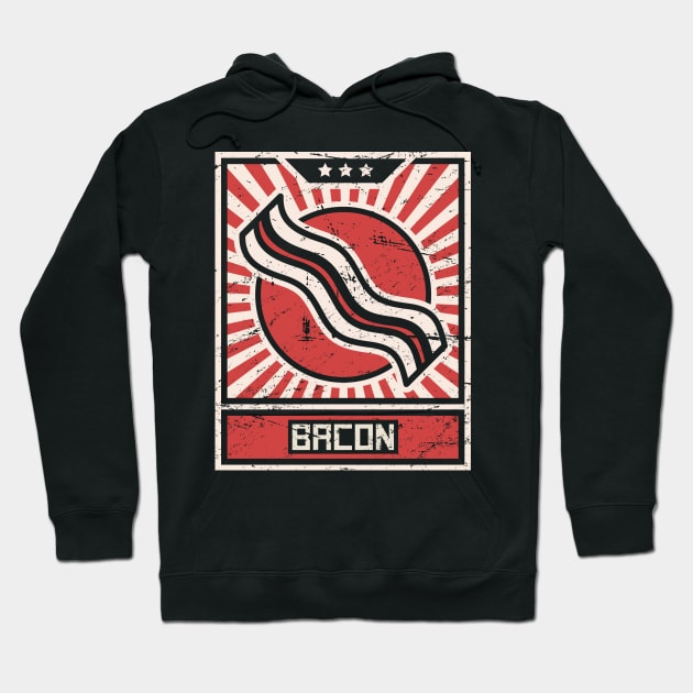 Vintage BACON Propaganda Hoodie by MeatMan